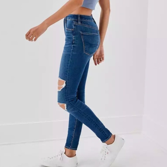 AE Dream Ripped Super High-Waisted Jeggings - Picture 2 of 7